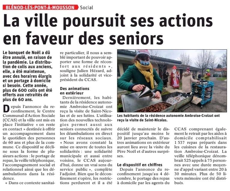 Garder le lien avec la population en période de Covid.