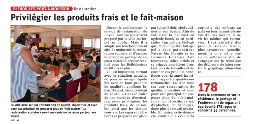 La politique alimentaire du Restaurant Ambroise Croizat&nbsp;…