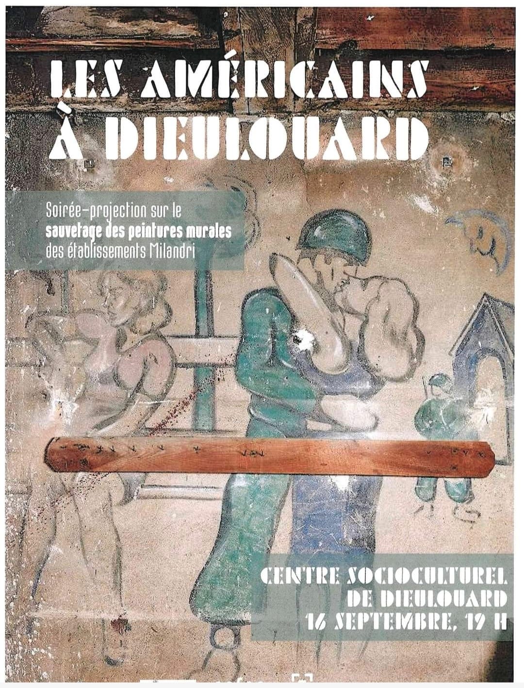 Sauvegarde des peintures murales des établissements Milandri à Dieulouard