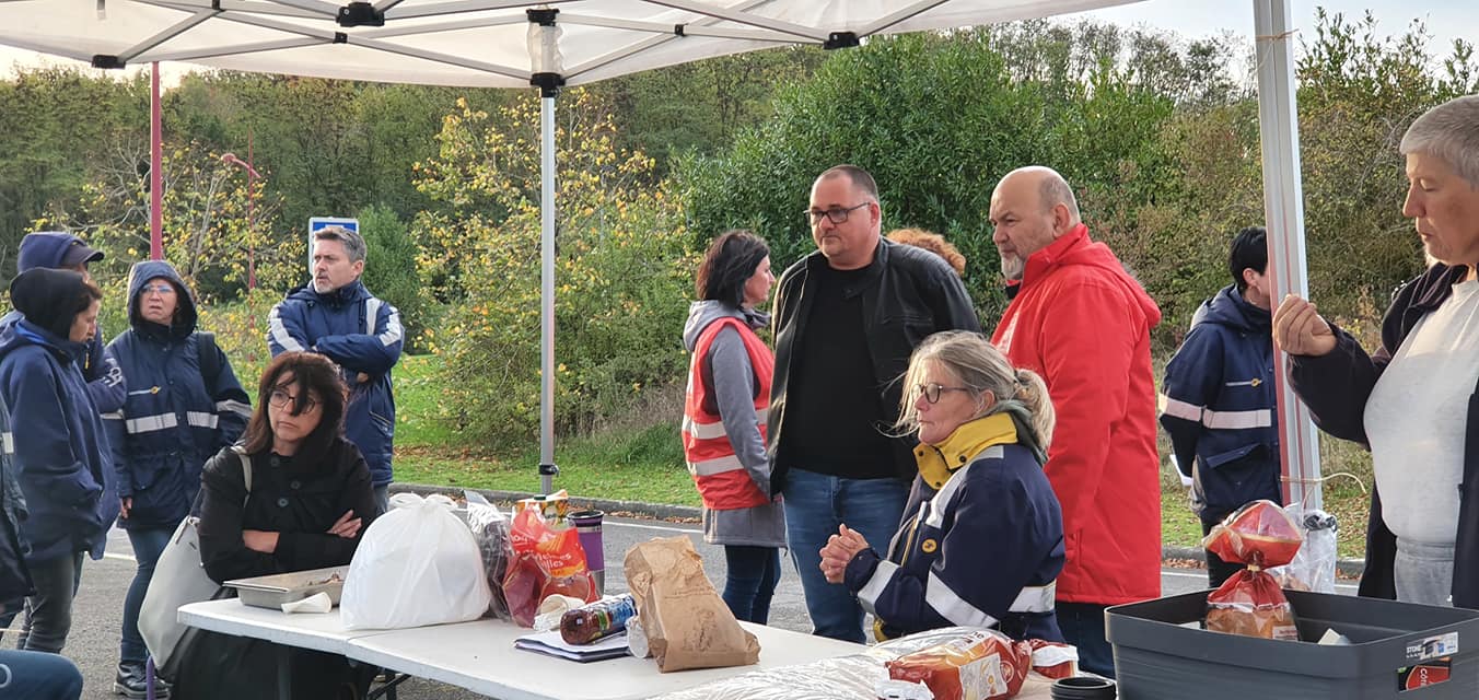 Soutien aux grévistes de la Plateforme de distribution du courrier d&rsquo;Homécourt
