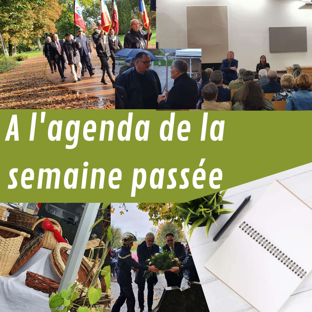 A l&rsquo;agenda de la semaine passée
