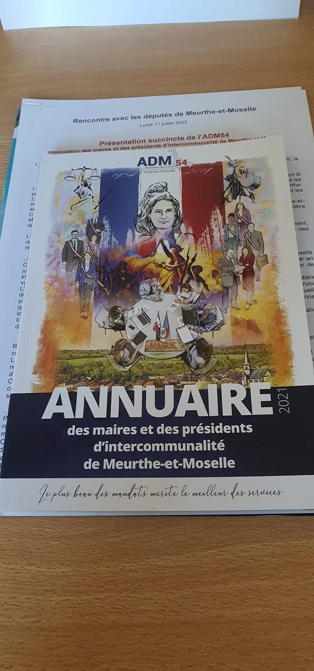 Rencontre informelle avec l&rsquo;association des maire de Meurthe & Moselle