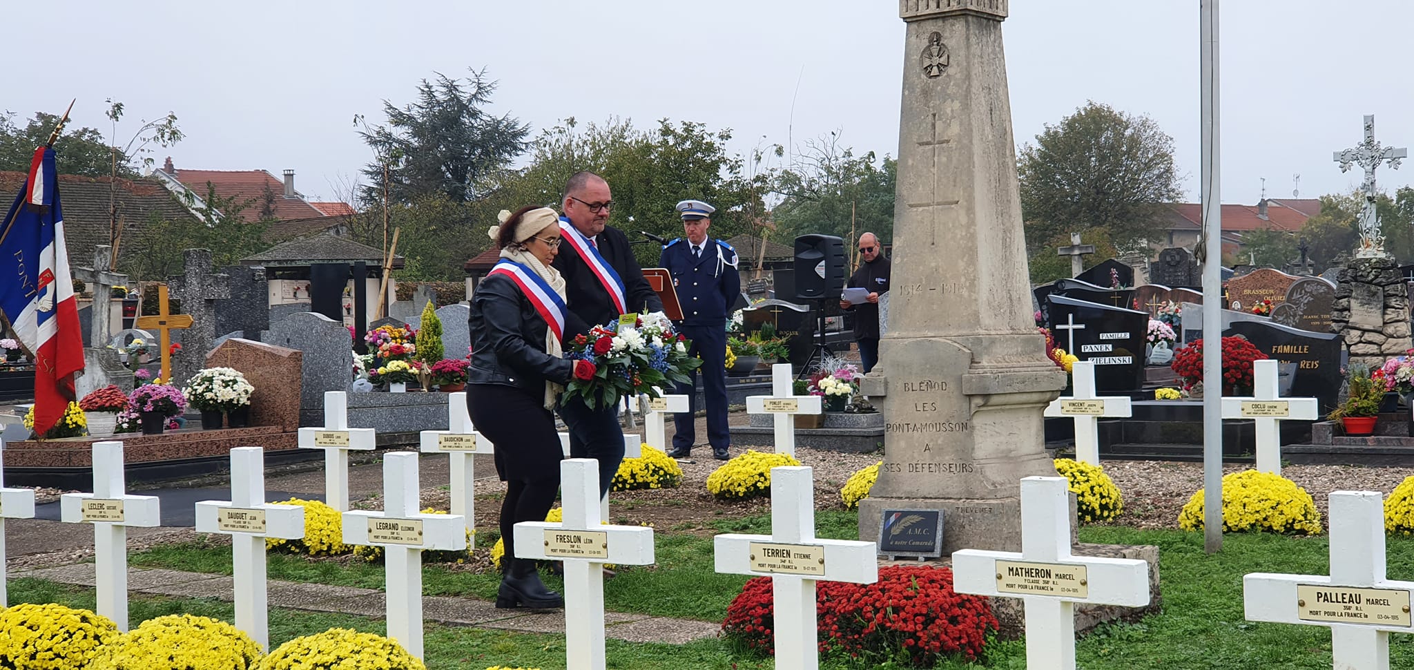 Cérémonie du 11 novembre à Blénod les Pont à Mousson