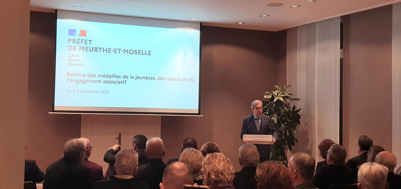 Remise des médailles de la jeunesse, des sports et de l&rsquo;engagement associatif à la Préfecture de Meurthe et Moselle à Nancy