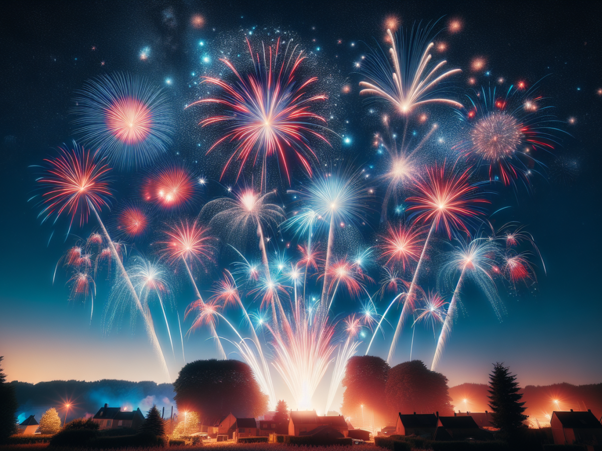 Feux d&rsquo;artifices du 13 juillet à Blénod les Pont à&nbsp;Mousson